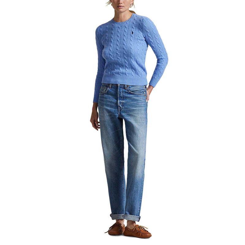 Polo Ralph Lauren Cable Wool Cashmere Crewneck Sweater image number 3